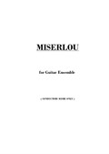 Miserlou - Guitar Ensemble (Score Only)