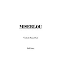 Miserlou - Piano & Violin (Score Only)