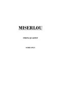 Miserlou - String Quartet (Score Only)