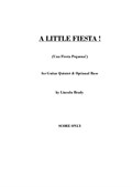 A Little Fiesta! (Guitar Ensemble - Score Only)
