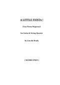 A Little Fiesta! (Guitar & String Quartet - Score Only)