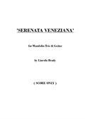 Serenata Veneziana - Mandolin Trio & Guitar (Score)