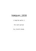 Torquay, 1930 - Solo Guitar
