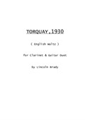 Torquay, 1930 - Clarinet & Guitar