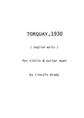 Torquay, 1930 - Violin & Guitar